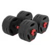 Dumbbell Set Barbell And Dumbbell 2 In 1 30kg Pvc And Rubber -Tunturi Shop ecd germany dumbbell set barbell and dumbbell 2 in 1 30kg pvc and rubber