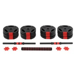 Dumbbell Set Barbell And Dumbbell 2 In 1 30kg Pvc And Rubber 10 Dumbbell Set Barbell And Dumbbell 2 In 1 30kg Pvc And Rubber -Tunturi Shop ecd germany dumbbell set barbell and dumbbell 2 in 1 30kg pvc and rubber 2