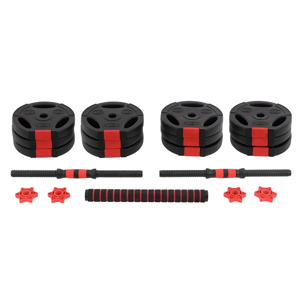 Dumbbell Set Barbell And Dumbbell 2 In 1 30kg Pvc And Rubber 5 Dumbbell Set Barbell And Dumbbell 2 In 1 30kg Pvc And Rubber - Image 3
