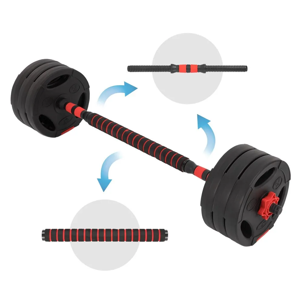 Dumbbell Set Barbell And Dumbbell 2 In 1 30kg Pvc And Rubber 7 Dumbbell Set Barbell And Dumbbell 2 In 1 30kg Pvc And Rubber - Image 5