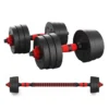 Dumbbell Set 2 In 1 With Adjustable Bar 40kg -Tunturi Shop fitness tech dumbbell set 2 in 1 with adjustable bar 40kg