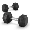 Hexagonal Dumbbells 25kg 2 Hexagonal Dumbbells 25kg -Tunturi Shop fitness tech hexagonal dumbbells 25kg