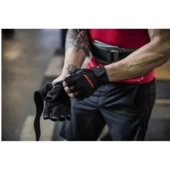 HARBINGER Pro WristWrap Short Gloves -Tunturi Shop harbinger pro wristwrap short gloves 12
