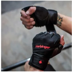 HARBINGER Pro WristWrap Short Gloves -Tunturi Shop harbinger pro wristwrap short gloves 5