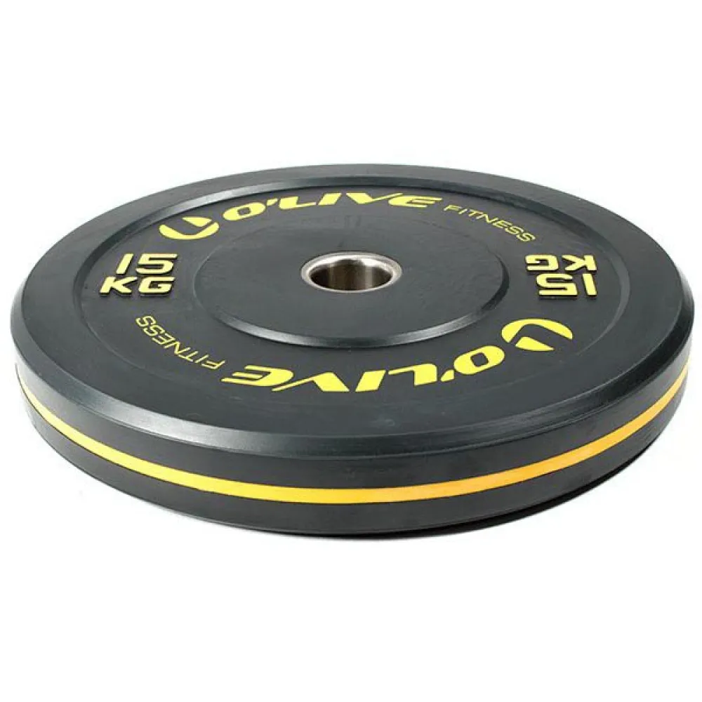 OLIVE Olympic Bumper Discs 15kg 3 OLIVE Olympic Bumper Discs 15kg