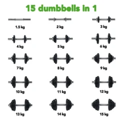 Tunturi Weights Kit 15kg -Tunturi Shop tunturi weights kit 15kg 7
