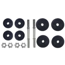 Tunturi Weights Kit With Two Bar Screw20kg -Tunturi Shop tunturi weights kit with two bar screw20kg 2