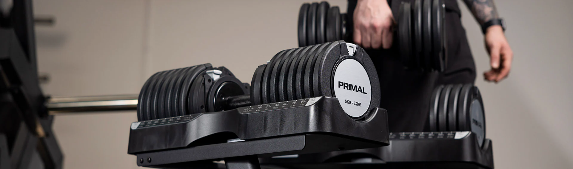 Tunturi Shop -Tunturi Shop Adjustable Dumbell Strip Banner